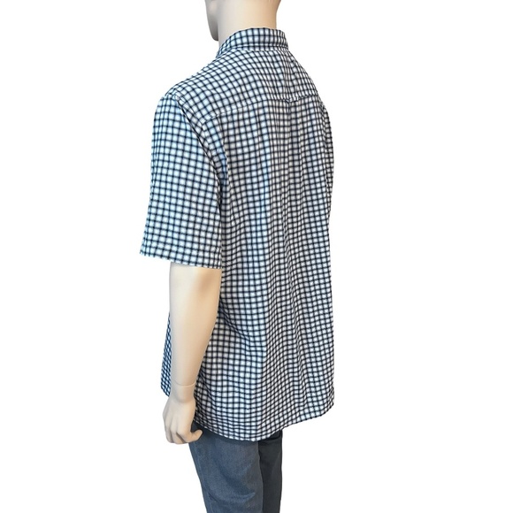 Helly Hansen Fjord Shirt Activity Two Tone Blue Plaid Lightweight Versatile NWOT - Picture 5 of 13